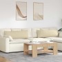 Cojines de sofá 2 pcs Crema 120 x 40 cm tela en Decoración | Comprar online en Foru.es