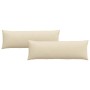 Cojines de sofá 2 pcs Crema 120 x 40 cm tela en Decoración | Comprar online en Foru.es
