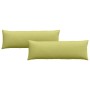Cojines de sofá 2 pcs Verde claro 120 x 40 cm tela en Decoración | Comprar online en Foru.es