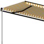 Toldo retráctil automático amarillo y blanco 350x250 cm en Toldos | Comprar online en Foru.es