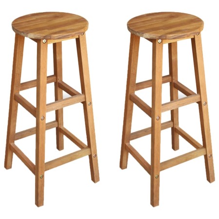 Taburetes de cocina 2 unidades madera maciza de acacia de vidaXL, Sillas de jardín - Ref: Foro24-44129, Precio: 92,01 €, Desc...
