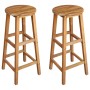 Taburetes de cocina 2 unidades madera maciza de acacia de vidaXL, Sillas de jardín - Ref: Foro24-44129, Precio: 92,01 €, Desc...