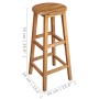 Taburetes de cocina 2 unidades madera maciza de acacia de vidaXL, Sillas de jardín - Ref: Foro24-44129, Precio: 92,01 €, Desc...