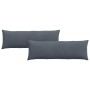 Cojines de sofá 2 pcs Gris oscuro 120 x 40 cm Tela de pana en Decoración | Comprar online en Foru.es