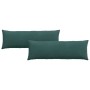 Cojines de sofá 2 pcs Verde oscuro 120 x 40 cm Tela de pana en Decoración | Comprar online en Foru.es