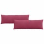 Cojines de sofá 2 pcs Rojo vino 120 x 40 cm Tela de pana en Decoración | Comprar online en Foru.es
