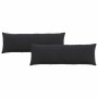 Cojines de sofá 2 pcs Negro 120 x 40 cm Tela de pana en Decoración | Comprar online en Foru.es