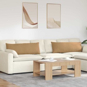 Cojines de sofá 2 pcs Marrón 120 x 40 cm Tela de pana en Decoración | Comprar online en Foru.es