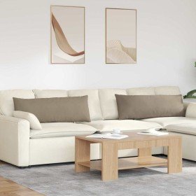 Cojines de sofá 2 pcs Taupé 120 x 40 cm tela en Decoración | Comprar online en Foru.es