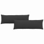 Cojines de sofá 2 pcs Negro 120 x 40 cm tela en Decoración | Comprar online en Foru.es
