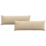 Cojines de sofá 2 pcs Crema 120 x 40 cm tela en Decoración | Comprar online en Foru.es