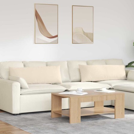 Cojines de sofá 2 pcs Beige 120 x 40 cm tela en Decoración | Comprar online en Foru.es