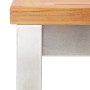 Taburetes de bar 4 uds madera maciza acacia y acero inoxidable de vidaXL, Sillas de jardín - Ref: Foro24-46507, Precio: 182,3...