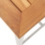 Taburetes de bar 4 uds madera maciza acacia y acero inoxidable de vidaXL, Sillas de jardín - Ref: Foro24-46507, Precio: 182,3...