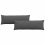 Cojines de sofá 2 pcs Gris oscuro 120 x 40 cm Tela de pana en Decoración | Comprar online en Foru.es