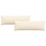 Cojines de sofá 2 pcs Crema 120 x 40 cm Tela de pana en Decoración | Comprar online en Foru.es