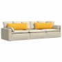 Cojines de sofá 2 pcs Amarillo Claro 120 x 40 cm Tela de pana en Decoración | Comprar online en Foru.es