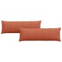 Cojines de sofá 2 pcs Rojo Naranja 120 x 40 cm Tela de pana en Decoración | Comprar online en Foru.es