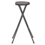 Taburetes jardín plegable 2 uds HDPE acero marrón look ratán de vidaXL, Sillas de jardín - Ref: Foro24-44559, Precio: 81,17 €...