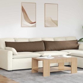 Cojines de sofá 2 pcs Marrón 145 x 40 cm tela en Decoración | Comprar online en Foru.es