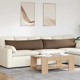 Cojines de sofá 2 pcs Marrón 145 x 40 cm tela en Decoración | Comprar online en Foru.es