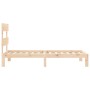 Estructura de cama con cabecero madera maciza 90x200 cm de vidaXL, Camas y somieres - Ref: Foro24-3193516, Precio: 89,20 €, D...