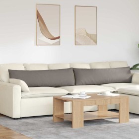 Cojines de sofá 2 pcs Taupé 145 x 40 cm tela en Decoración | Comprar online en Foru.es
