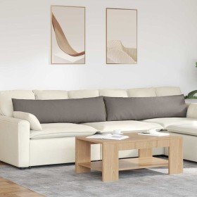 Cojines de sofá 2 pcs Taupé 145 x 40 cm tela en Decoración | Comprar online en Foru.es