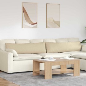 Cojines de sofá 2 pcs Crema 145 x 40 cm tela en Decoración | Comprar online en Foru.es
