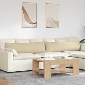Cojines de sofá 2 pcs Crema 145 x 40 cm tela en Decoración | Comprar online en Foru.es