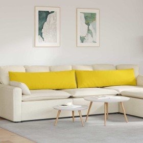 Cojines de sofá 2 pcs Amarillo Claro 145 x 40 cm tela en Decoración | Comprar online en Foru.es