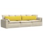 Cojines de sofá 2 pcs Amarillo Claro 145 x 40 cm tela en Decoración | Comprar online en Foru.es