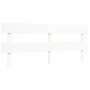Estructura de cama con cabecero madera maciza blanco 200x200 cm de vidaXL, Camas y somieres - Ref: Foro24-3193292, Precio: 15...