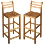 Taburetes de cocina 2 unidades madera maciza de acacia de vidaXL, Sillas de jardín - Ref: Foro24-44130, Precio: 120,04 €, Des...