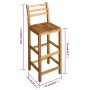Taburetes de cocina 2 unidades madera maciza de acacia de vidaXL, Sillas de jardín - Ref: Foro24-44130, Precio: 120,04 €, Des...