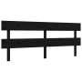 Estructura de cama con cabecero madera maciza negro 200x200 cm de vidaXL, Camas y somieres - Ref: Foro24-3193295, Precio: 204...