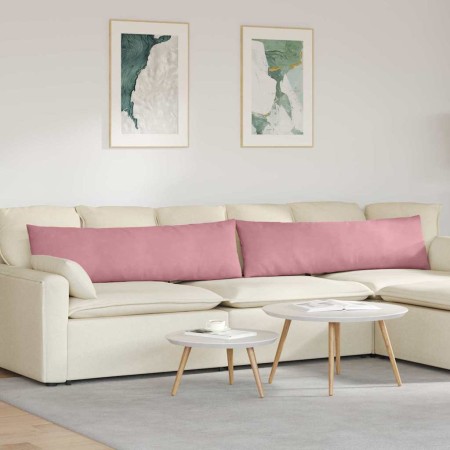 Cojines de sofá 2 pcs Rosa 145 x 40 cm Tela de pana en Decoración | Comprar online en Foru.es