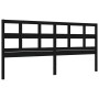 Estructura de cama con cabecero madera maciza negro 200x200 cm de vidaXL, Camas y somieres - Ref: Foro24-3193035, Precio: 208...