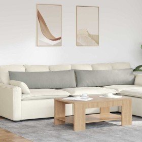 Cojines de sofá 2 pcs Gris Claro 145 x 40 cm tela en Decoración | Comprar online en Foru.es