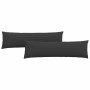 Cojines de sofá 2 pcs Negro 145 x 40 cm tela en Decoración | Comprar online en Foru.es
