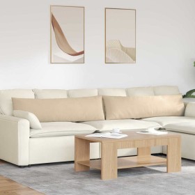 Cojines de sofá 2 pcs Crema 145 x 40 cm tela en Decoración | Comprar online en Foru.es