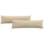 Cojines de sofá 2 pcs Crema 145 x 40 cm tela en Decoración | Comprar online en Foru.es