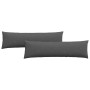 Cojines de sofá 2 pcs Gris oscuro 145 x 40 cm Tela de pana en Decoración | Comprar online en Foru.es