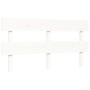 Estructura de cama con cabecero madera maciza blanco 160x200 cm de vidaXL, Camas y somieres - Ref: Foro24-3193282, Precio: 13...
