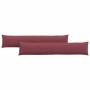 Cojines de sofá 2 pcs Rojo vino 200 x 40 cm tela en Decoración | Comprar online en Foru.es