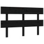 Estructura de cama con cabecero madera maciza negro 140x190 cm de vidaXL, Camas y somieres - Ref: Foro24-3193255, Precio: 169...