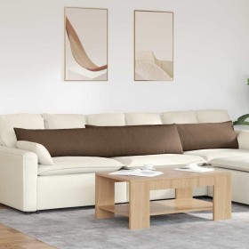 Cojines de sofá 2 pcs Marrón 200 x 40 cm tela en Decoración | Comprar online en Foru.es