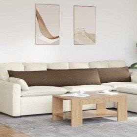 Cojines de sofá 2 pcs Marrón 200 x 40 cm tela en Decoración | Comprar online en Foru.es
