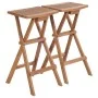 Taburetes plegables de cocina 2 unidades madera de teca maciza de vidaXL, Sillas de jardín - Ref: Foro24-44727, Precio: 155,4...