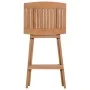 Taburetes plegables de cocina 2 unidades madera de teca maciza de vidaXL, Sillas de jardín - Ref: Foro24-44727, Precio: 155,4...